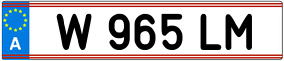 Trailer License Plate